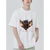 Faith Over Fear T Shirt Black Cross with Wings and Flames Design for Men Casual Wear Streetwear Fashion Statement Top
