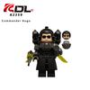 Building Block Minifigure Commander Soldier Toilet Plumber Man Toy Assembly Set Creative Educational Playset 4pcs
