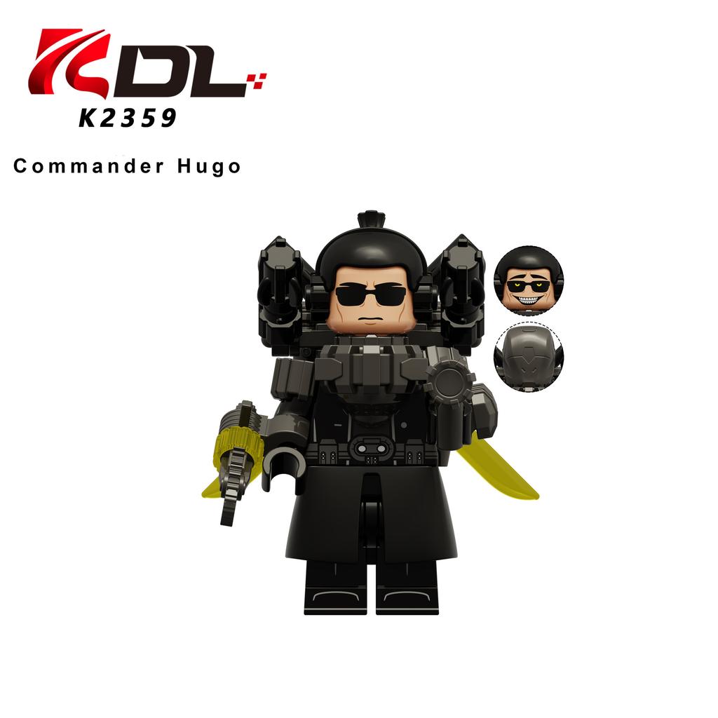 Building Block Minifigure Commander Soldier Toilet Plumber Man Toy Assembly Set Creative Educational Playset 4pcs