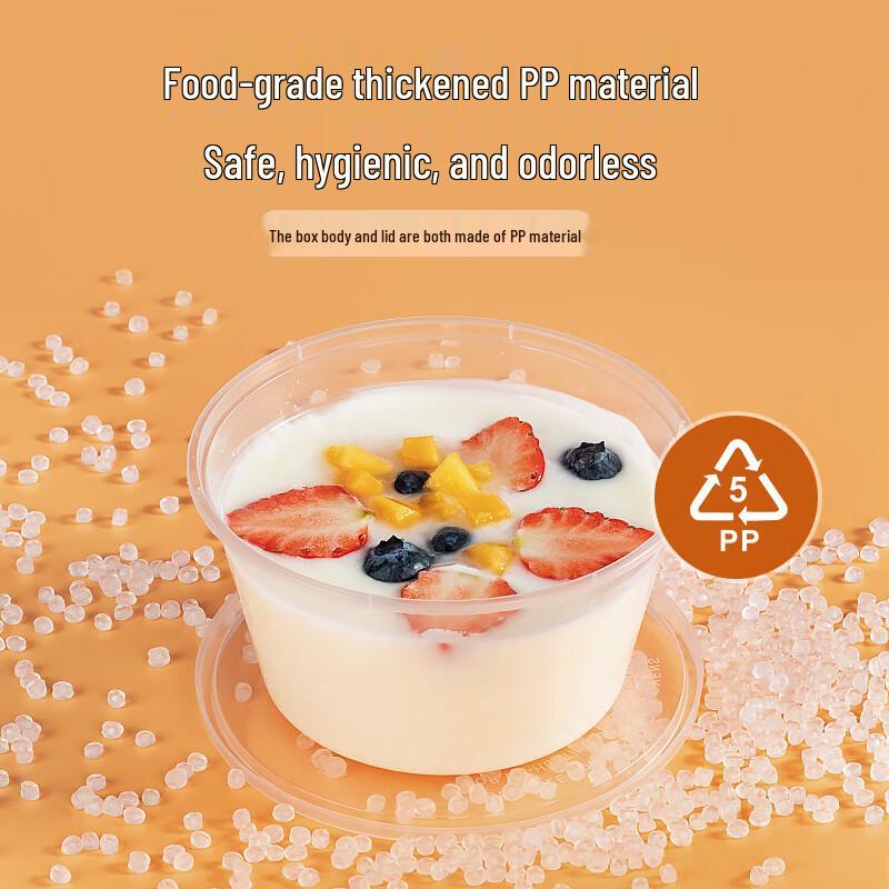 

SANSHENG Disposable 5-Compartment Food Container with Lid 1500ml