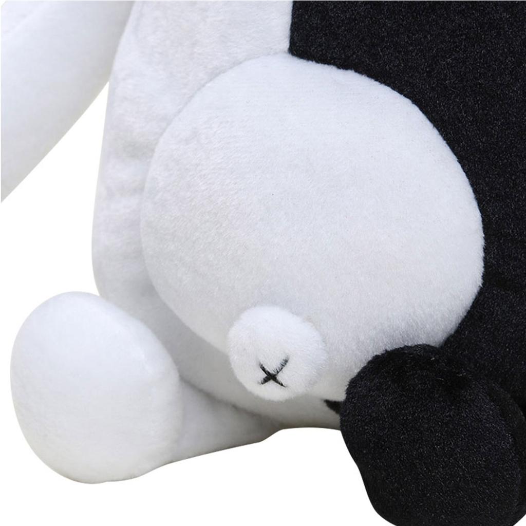 40cm / 15.74in Black White Bear Plush Anime Stuffed Plush Toy Best Friends Super Color Black White Teddy Bear Gifts for Children