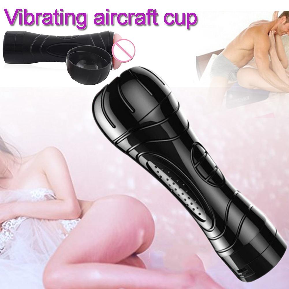 Adult Products Electric Vagina Sex Electric Vibration Masturbation Cup Male Masturbator Aircraft Cup