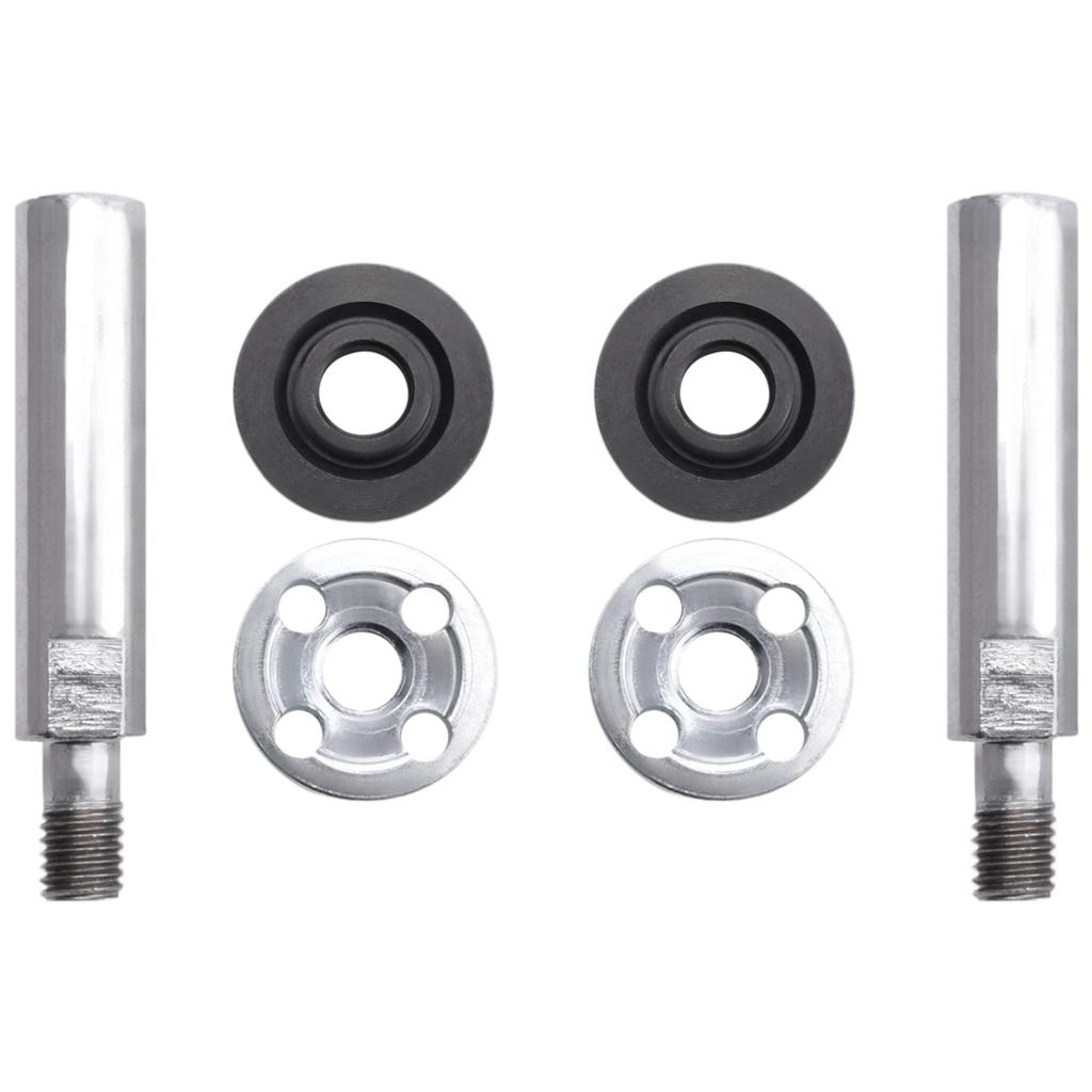 Hcskoss Angle Grinder Extension Rod, M10 Thread Rotary Polisher Extension Shaft with 4 Flanges and Lock Nuts