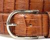 [FashionBerry] Camel Italian Leather Belt, Crocodile Embossed Leather, Men's & Women's, Italian Leather Belt, Business, Formal, Brand, Handmade,