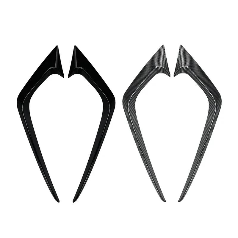 Car Front Bumper Side Splitter Spoiler Decoration Trim For Ford Fiesta ST MK6 B-Max 2012 2013 2014 2015 2016 2017