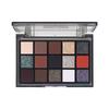 UCANBE Red Robe 15-Color Eyeshadow Palette: Shimmer & Matte Shades for Advanced Play, Black & Red Party Makeup.