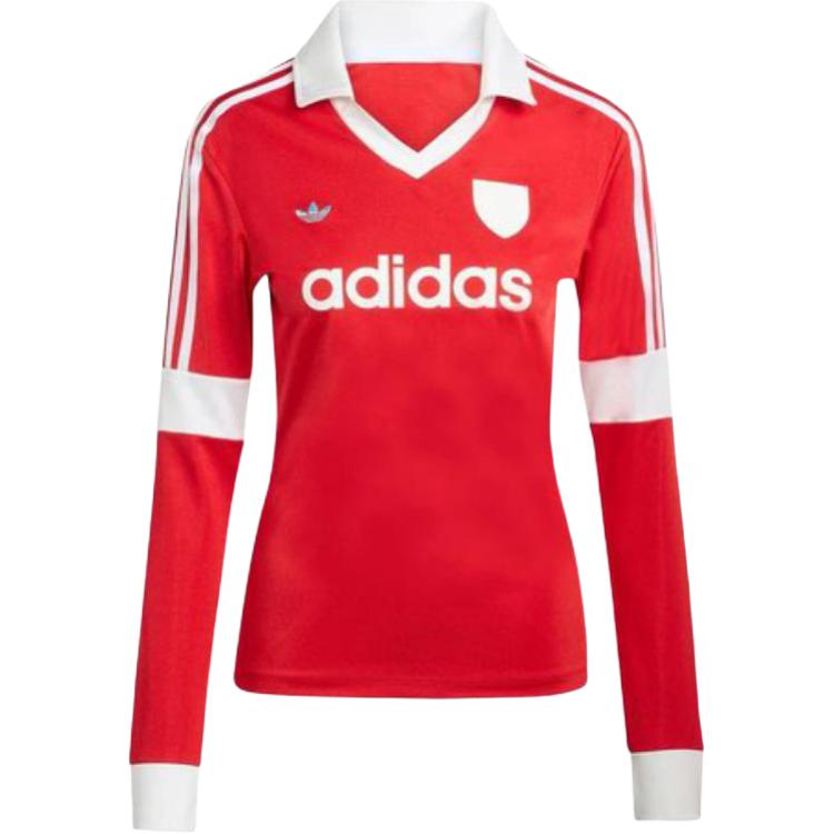 Adidas Originals Letter Long Sleeve Soccer Jersey Women tops JW0272 S