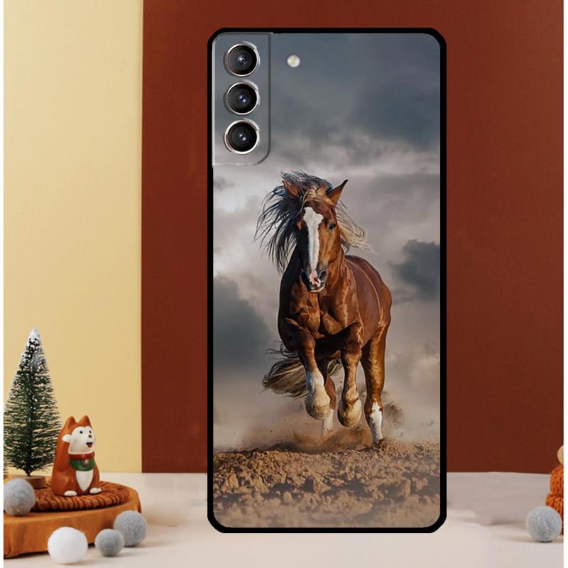 Horses Running Case For Samsung Galaxy S25 Ultra S21 S22 S20 S23 S24 Ultra S9 S10 Plus S25 FE Cover Funda