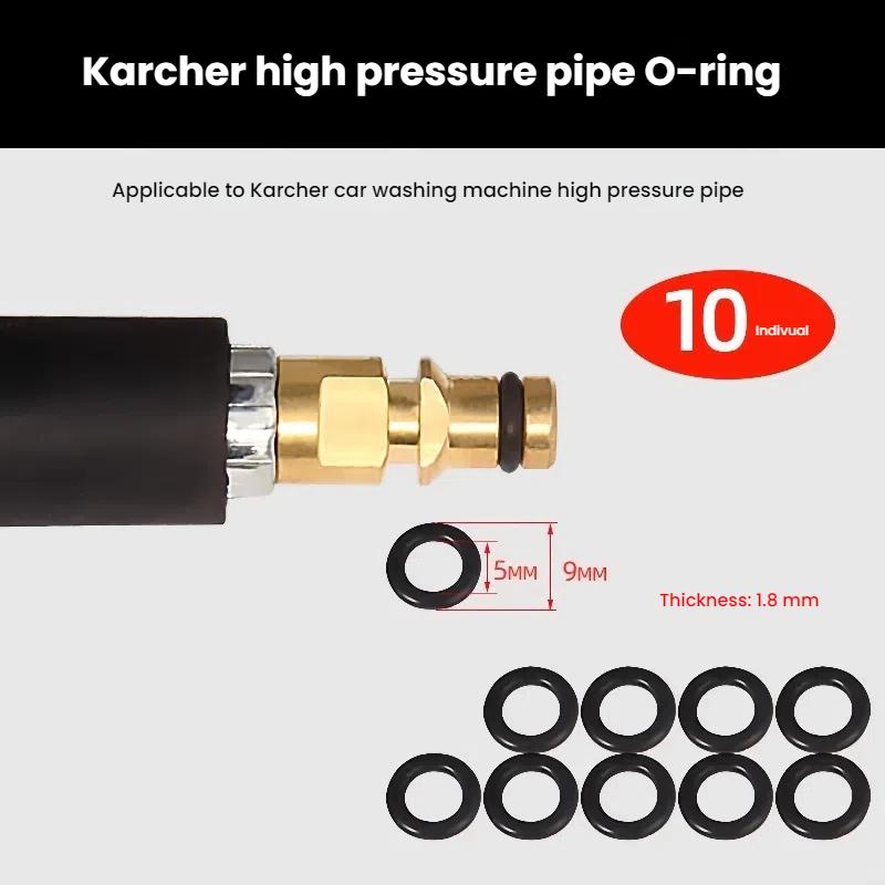 

High Pressure Water Gun Cleaning Outlet O-ring rubber Ring Black Car Wash Machine accessories car beauty water gun accessories