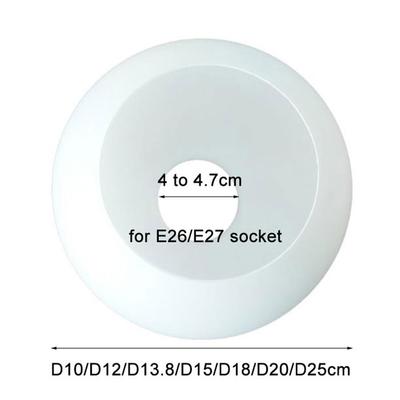 D4cm D3cm Öffnung Weißer Kugelglas-Lampenschirm E27 E14 Milchglas-Lampenschirm Ersatzteil Beleuchtungszubehör für Kronleuchter