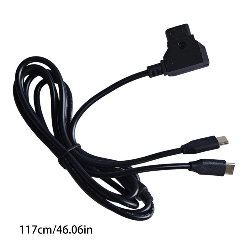 Double Function Data Transfer Power Adapter Cord D-tap to USB C Connectors for Professional Photography Gear