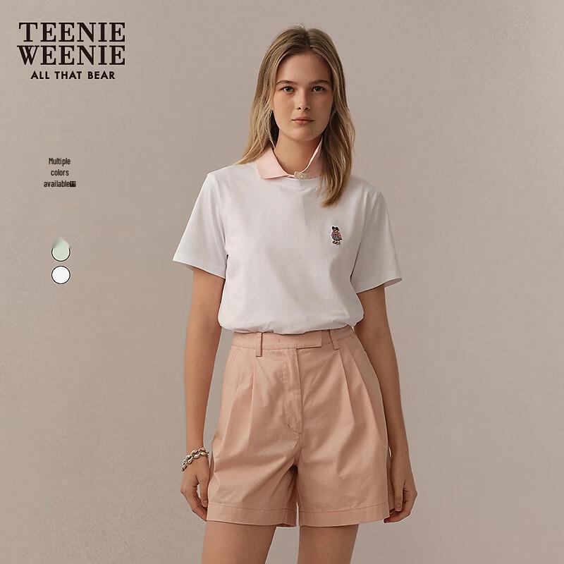 Teenie Weenie Women's Macaron Round Neck Short Sleeve T-Shirt