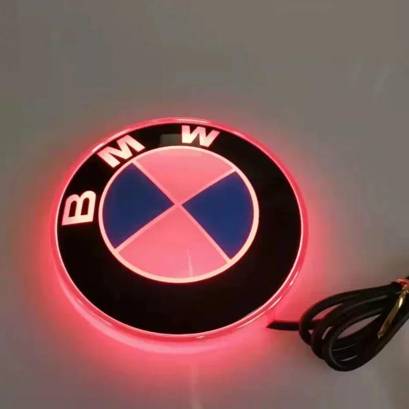 LED podsvícené logo na auto 82mm Přední nebo Zadní Statické Jednobarevné Červené Modré Bílé PRO BMW F10 E90 E60 E61 E93 E87 F30 F15 X1 X3 X5 X6