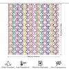 Stylish Colorful Pattern Shower Curtain For Bathroom Decor Waterproof Fabric With Eye Hooks Loop Design