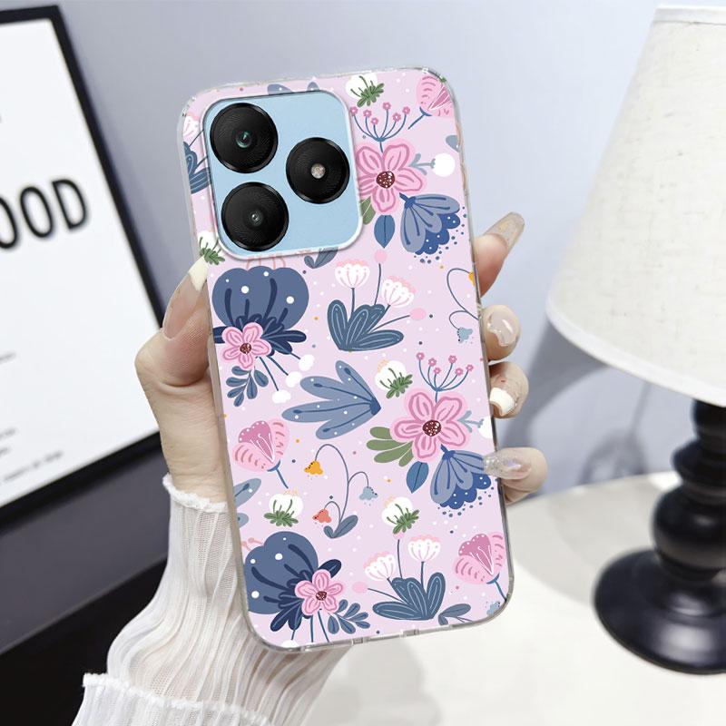 Cartoon Für Wiko T10 T20 T60 Hülle Schutzhülle Für Wiko T10 Marmor Klar Weiches Silikon Handyhülle Floral Niedliche Katze Bumper