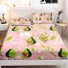 Love Avocado Pattern Bed Hat Three-Piece Digital Printing Bedding Bed Hat Three-Piece Set Children And Adults