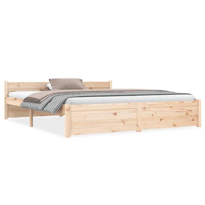VidaXL Bed Frames Solid Wood 150x200 Cm Extra Large 815049