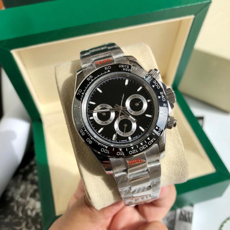 Мужские двухцветные механические автоматические часы Rolex Daytona  Панда
