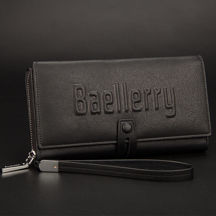 Кошелек Мужской Европейский и Американский Многофункциональная Сумка-Кошелек Длинная Сумка-Кошелек Сумка-Кошелек Большой Вместимости