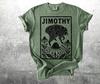 Retro Jimothy Vintage Raccoon Graphic Tee Oversized Unisex Cotton Shirt