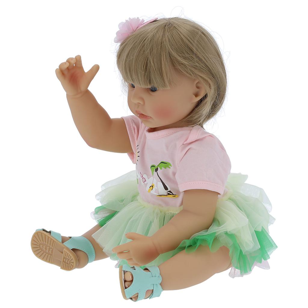 55cm Soft Reborn Girl Baby Doll Waterproof Lovely Lifelike Toddler Doll Children Toy Gift