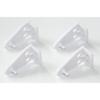 Cutelec 8pcs Hold Down Bracket Bottom Rail Hold Clips White Plastic On 1inch Mini Blinds