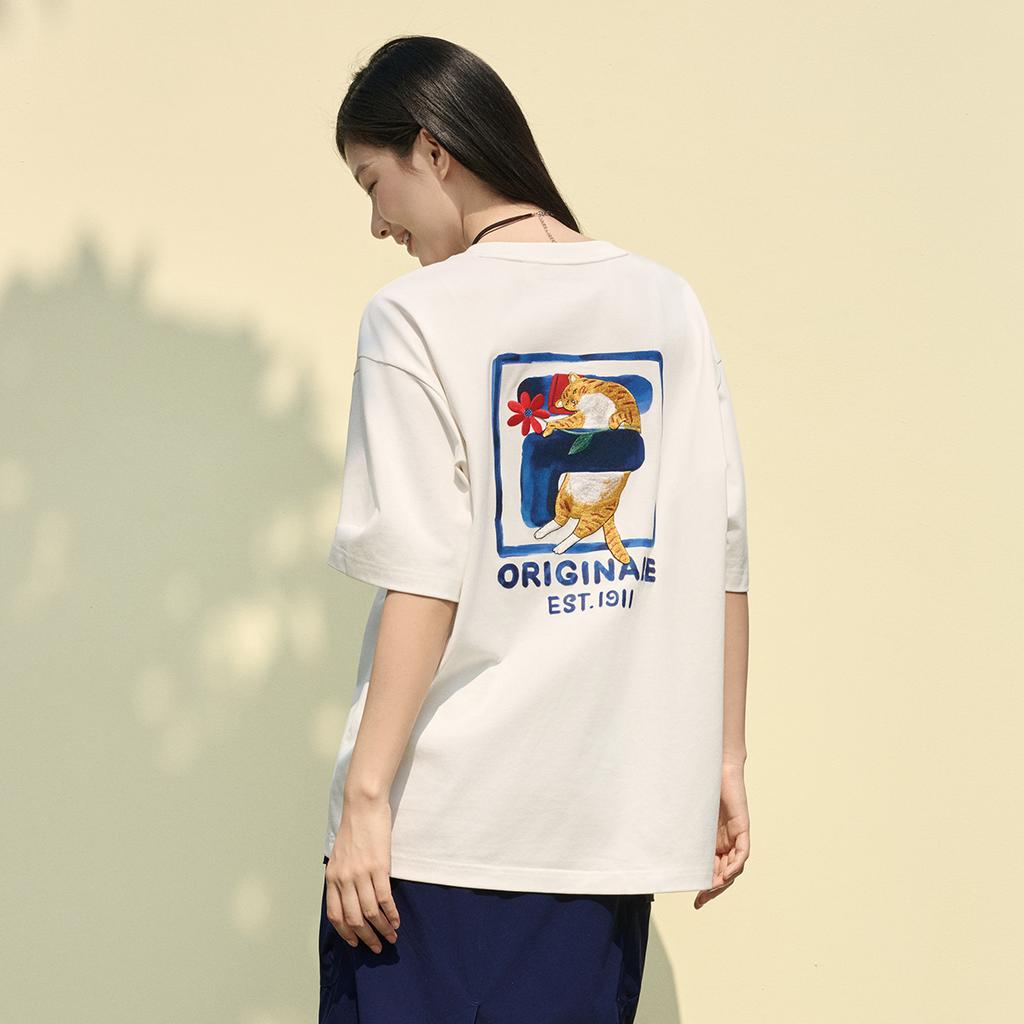 FILA ORIGINALE T Shirt Unisex Cloud White F11U629101FWT