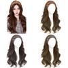 Koreanischer Stil Synthetisches Samt-Stirnband Perücken Haarreif Langes gewelltes lockiges Haar Tägliches Tragen