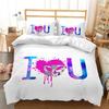 3D Minimalist Couple Home Bedding Set Bohemian Romantic Bedding and Pillowcase Bedding Set AU/EU/US Full Size Home Decoration