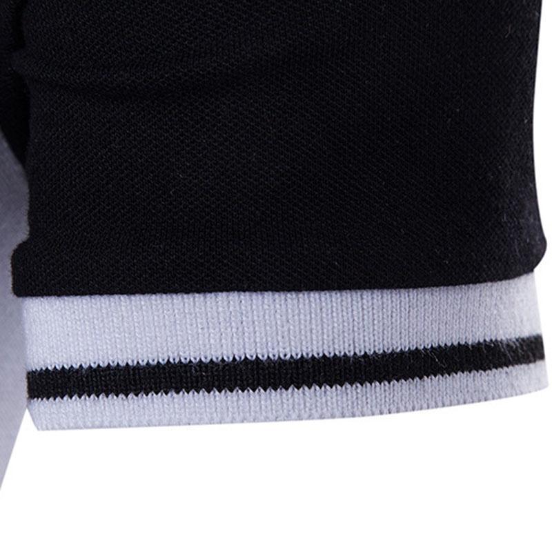 Premium Quality Summer Men's Stylish Casual T-shirts Slim Fit Short Sleeve Polo Shirt Tops Perfect For Everyday Wear