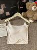 Lace Patchwork Open-Back Camisole - Sexy Slim Fit Vest for Women