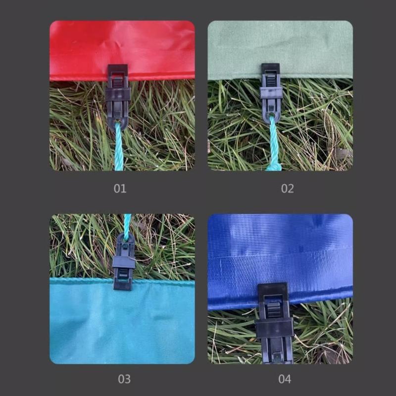 20Pcs Heavy Duty Tarp Clip Lock Grip Clamps Tighten Tent Clip Camping Tarp Fasteners Clip Holder for Cover Awnings