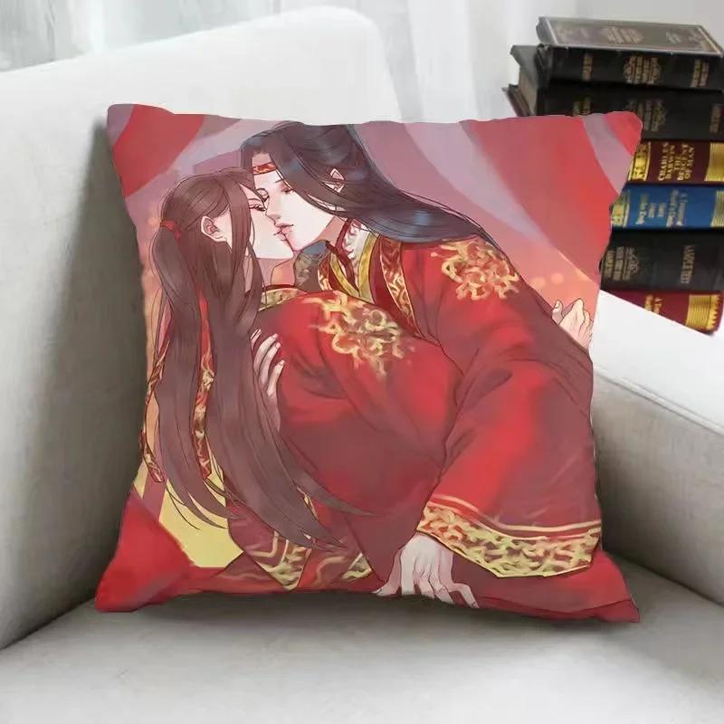 Großmeister des Dämonischen Kults Doppelseitig bedruckter Kissenbezug China Danmei Anime Mo Dao Zu Shi Lan Wangji Wei Wuxian Kissenbezug