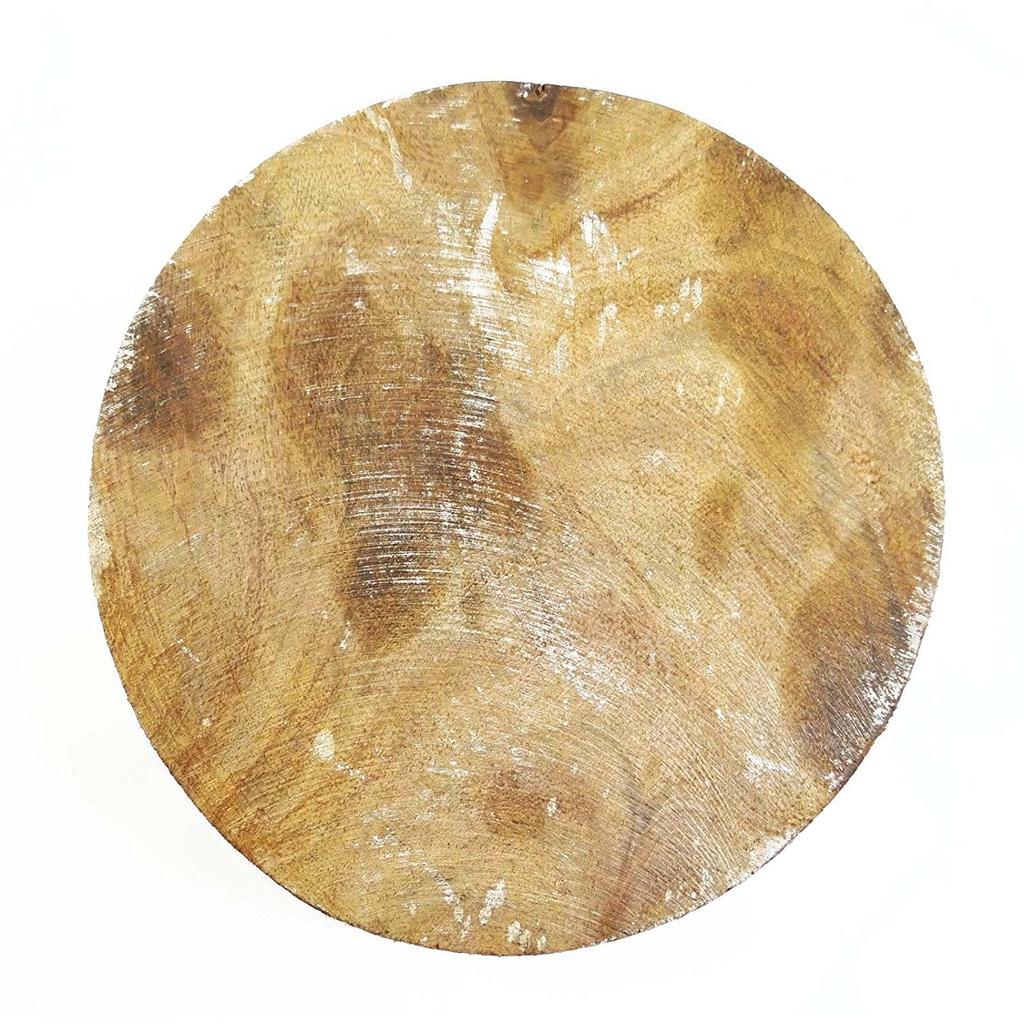 Om Design Wooden Stamp Round Shape Fine Art On Printing On Wall Paper Block