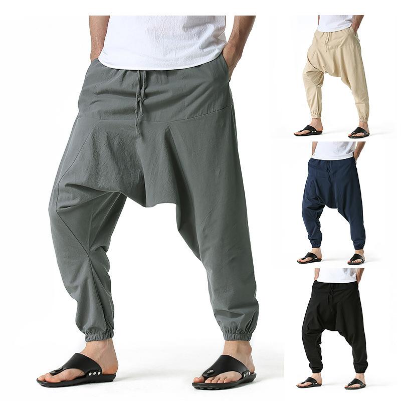 Men Harem Pants Sweatwear Baggy Casual Yoga Loose Sport Jogging Pants Cross Pants Men Japanese Streetwear