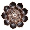 Double-Layer Antique Lotus Incense Burner for Tea Ceremony and Buddha Worship with Multi-Hole Sandalwood Stick Holder.