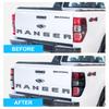 Matte Black Car Styling Tail Light Rear Lamps Cover For Ford Ranger 2012-2020 2025 2025 T6 T7 T8 XTL XL XLS Wildtrak Accessories