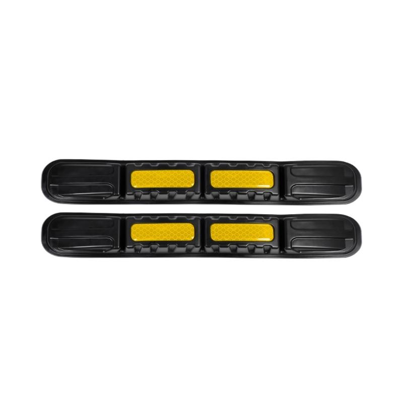 1 Pair Car Bumper Protective Strips Reflective Anti Scratch Tape Adhesive TPU Guard for Vehicle Collision Protection