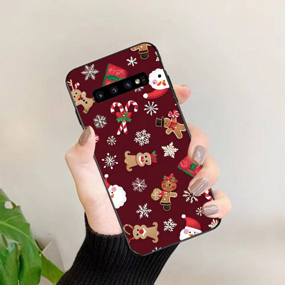 

Cute Christmas Tree Gingerbread Phone Case For Samsung S 24 Fe 25 Ultra Plus 20 Lite 21 30 22 23 24 22 Ultra 5G Fundas Samsung S24fe
