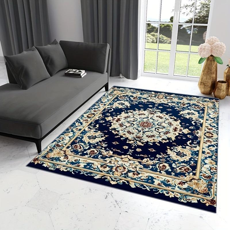Persischer Luxus Retro Teppich Wohnzimmer Große Größe Rutschfest Kaffeetische Matte Heimdekoration Schlafzimmer Lounge Teppich Tapis Salon