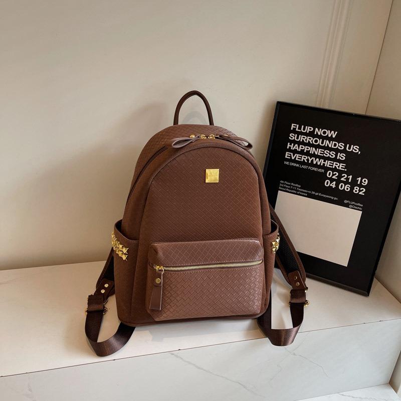 New fashionable versatile style large capacity street shot women's double back college style women's schoolbag