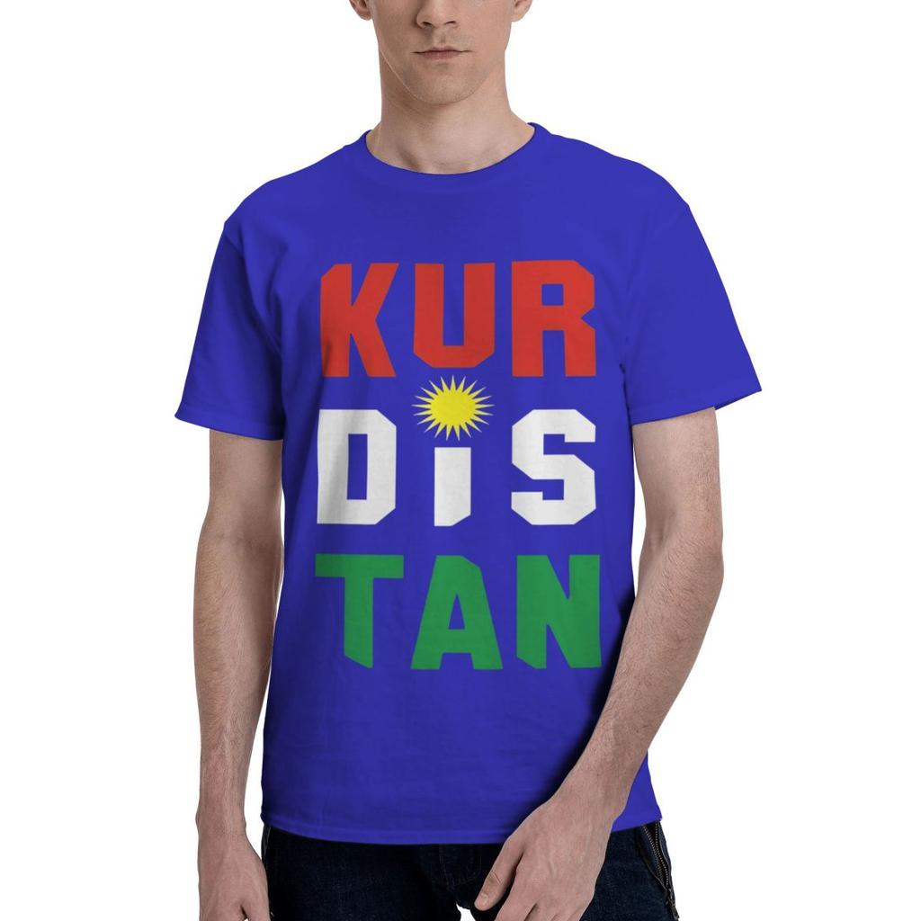 KURDISTAN 100 Cotton Casual Breathable Confortable Manga Football Shirts 2025 Men TShirt
