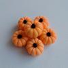 100PCs Mini Pumpkin Halloween Ornaments Plastic Model Small Fairy Garden Miniatures DIY Doll House Toy