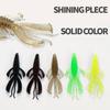 10Pcs Fishing Baits Bright Color Highly Simulated Groove Design Soft Texture High Toughness