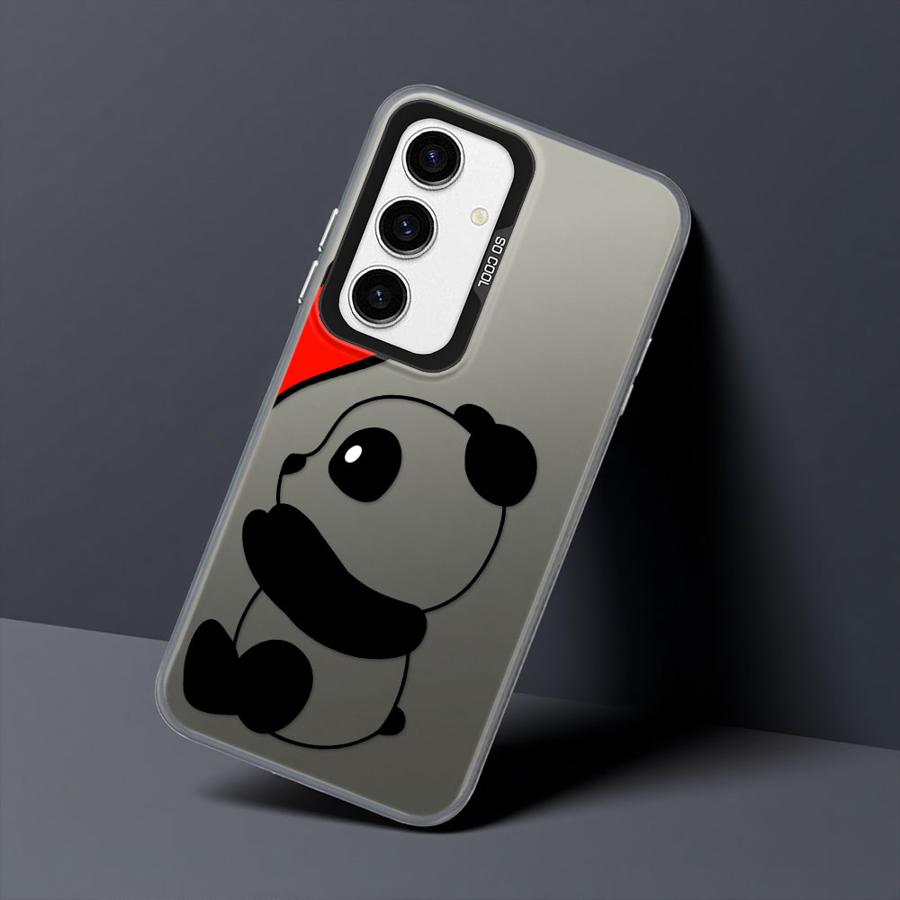 Cute Cartoon Panda Case for Samsung Galaxy A55 A51 A56 A26 A36 A73 A54 A52 A53 A71 A72 A35 Soft Shell