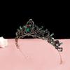 Zinc Zinc Alloy Queen Rhinestone Crystal Korean Style Headband Women Hair Accessories Bride Crown Tiara