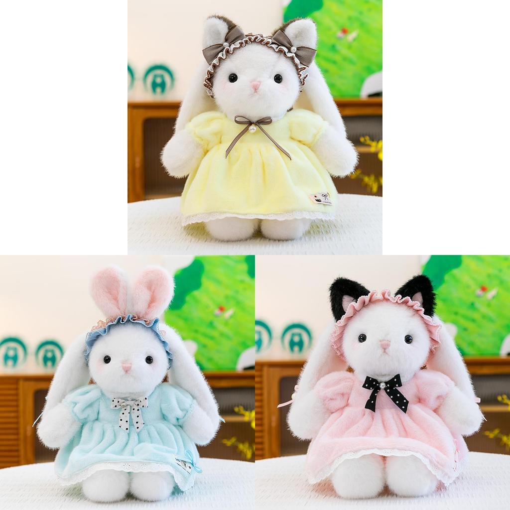 Princess Dress Bunny Plush Toy For Girls Bedtime Decor And Gift Idea