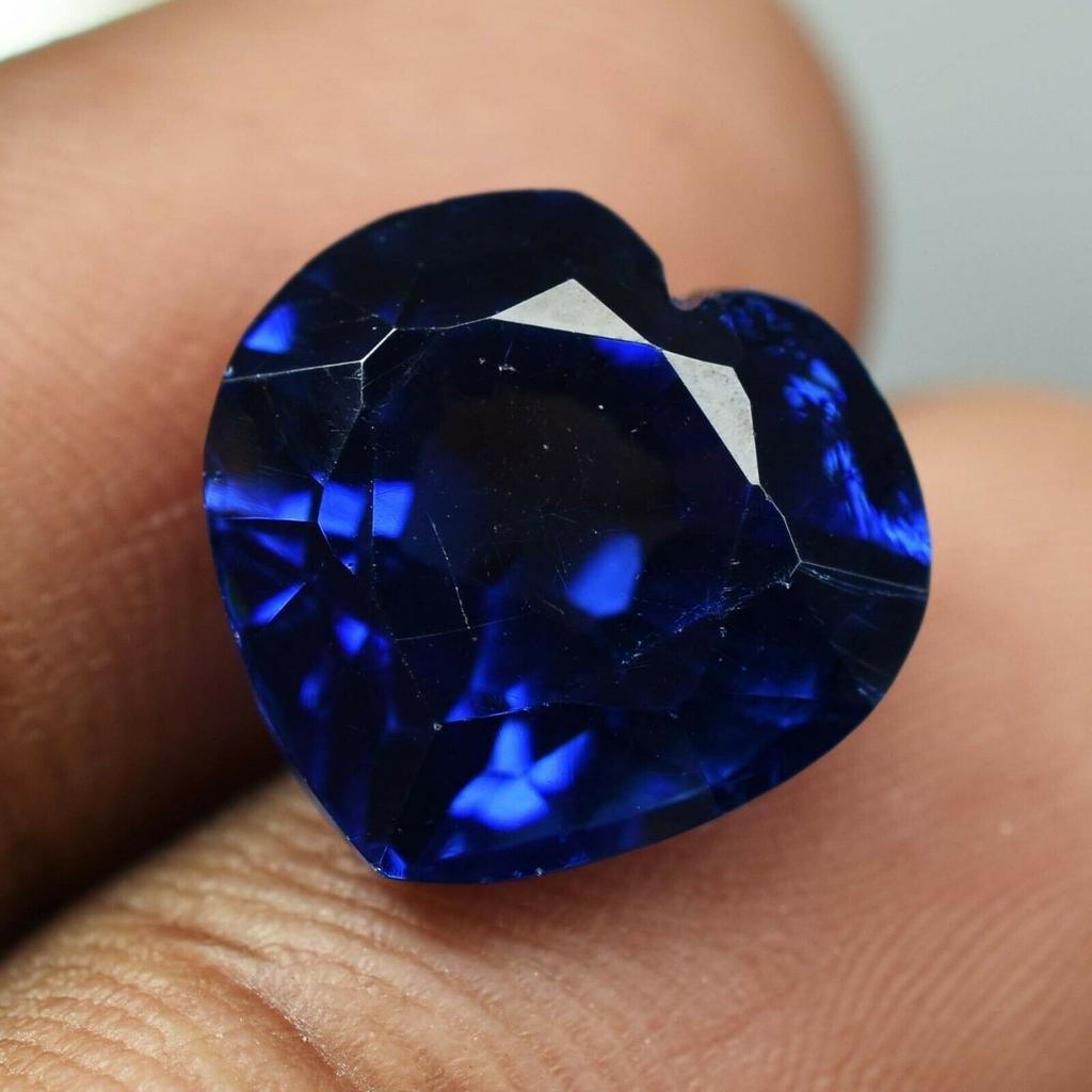 10 Carat Natural Blue Tanzanite Heart Cut Untreated Loose Gemstone