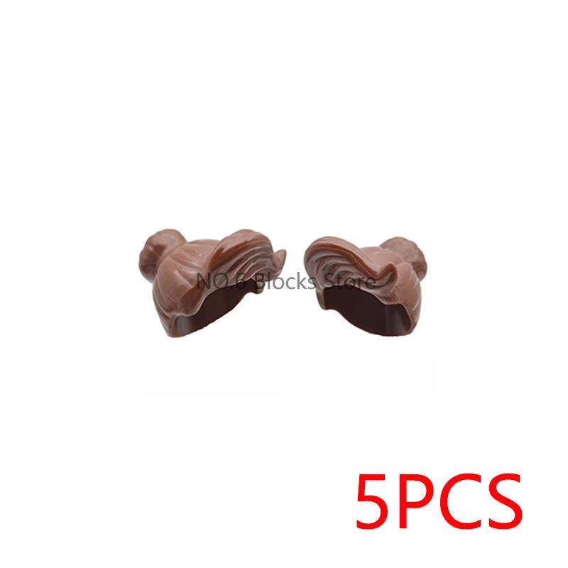MOC City Small Particles Building Blocks Boys Girls Figures Accessories Curly Hair Beard Set Mini Bricks Toys Gifts For Kids G01