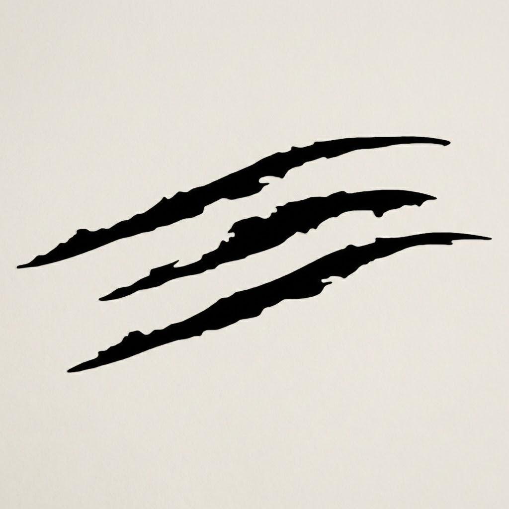 

Auto Car Sticker Reflective Monster Claw Scratch Stripe Marks Headlight Decal Car Decoration Accessories чёрный